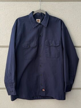 Dickies Men's Dark Blue Shirt Jacket L